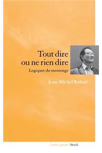 Tout dire ou ne rien dire Logiques du mensonge