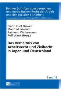 Verhaeltnis von Arbeitsrecht und Zivilrecht in Japan und Deutschland