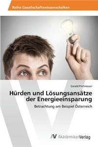 Hürden und Lösungsansätze der Energieeinsparung
