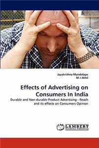 Effects of Advertising on Consumers in India