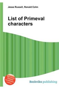 List of Primeval Characters