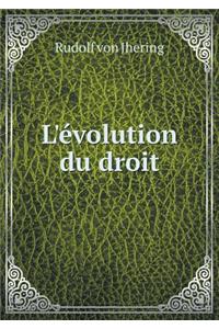 L'Évolution Du Droit