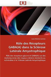 Rôle Des Récepteurs Gaba(a) Dans La Sclérose Latérale Amyotrophique