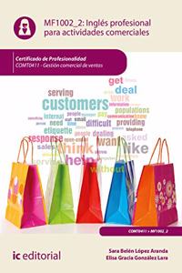 Ingles profesional para actividades comerciales. COMT0411 - Gestion comercial de ventas