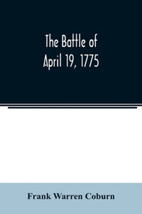 battle of April 19, 1775