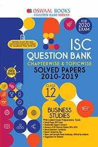 Oswaal ISC Question Bank Class 12 Business Studies Book Chapterwise & Topicwise (For March 2020 Exam)