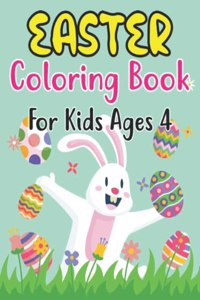 Easter Coloring Book For Kids Ages 4