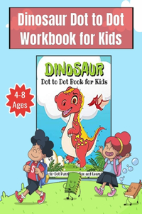 Dinosaur Dot to Dot Workbook for Kids Ages 4-8