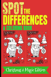Spot The Differences & Coloring Book - Christmas - Magic Edition