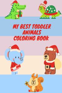 my best toddler animals coloring book