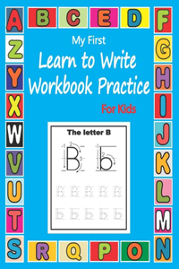 My First Learn To Write Workbook Practice For Kids