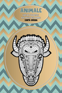 Libri da colorare per adulti per donne - Carta spessa - Animale