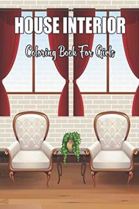 House Interior Coloring Book For Girls
