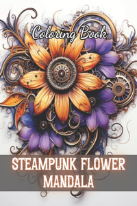 Steampunk Flower Mandala Coloring Book