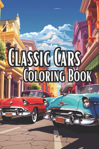Classic Cars Coloring Book
