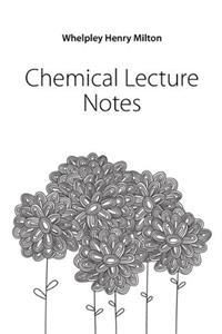 Chemical Lecture Notes
