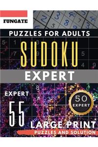 Expert Sudoku Puzzles for Adults Large Print