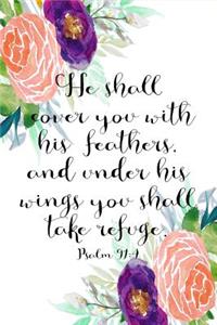 Psalm 91: 4 To Do Planner: 6x9 Journal, 120 Page Checklist Notebook, Christian Gift For Women And Teen Girls To Write In