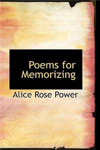 Poems for Memorizing