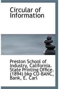Circular of Information