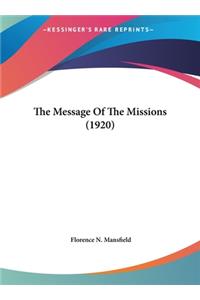 The Message of the Missions (1920)