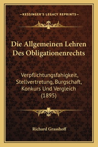 Allgemeinen Lehren Des Obligationenrechts