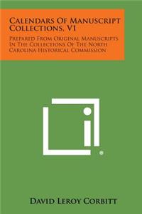 Calendars of Manuscript Collections, V1