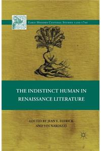 The Indistinct Human in Renaissance Literature