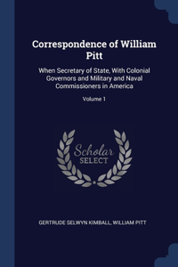 Correspondence of William Pitt