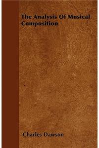 The Analysis Of Musical Composition