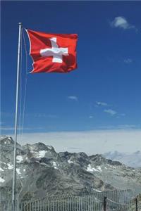 Flag of Switzerland on a Mountaintop Journal