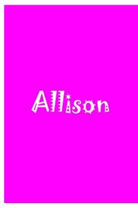 Allison - Personalized Notebook