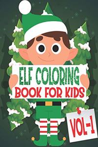Elf Coloring Book For Kids