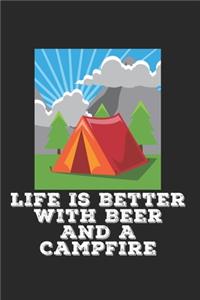 Bier Camping Notizbuch