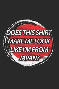 Japan Flag Notebook - Fan Journal Planner