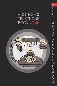 Address & Telephone Book with tabs
