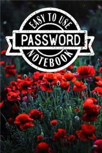 Easy to Use Password Notebook