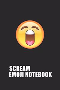 Scream Emoji Emoticons Notebook Emoji Notebook, Blank Composition Book, Emoji Notebooks for Girls/Boys, Emoji School Supplies Notebook for School / Teacher / Office / Student