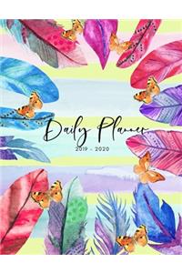 Planner July 2019- June 2020 Leaves Feathers Monthly Weekly Daily Calendar