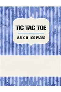 Tic Tac Toe: Tic Tac Toe Notebook, 100 Pages, Soft Matte Cover, 8.5 x 11