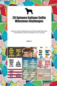 20 Spinone Italiano Selfie Milestone Challenges: Spinone Italiano Milestones for Memorable Moments, Socialization, Indoor & Outdoor Fun, Training Book 1