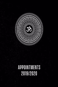 Appointment Book 2019 - 2020: Massage Therapist appointment book 2019 - 2020 (Sept - Aug) Month to Month Calendar + Daily / Hourly appointments w/ 15 min slots / Client contacts 