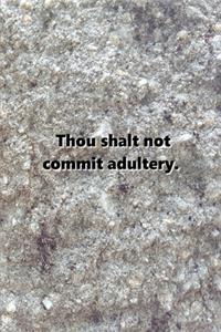 2020 Weekly Planner Religious Theme 6th Commandment Traditional Stone
