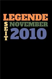 Legende seit November 2010