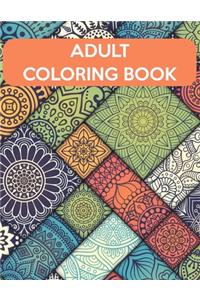 Adult Coloring Book: Adult Coloring Book, Mandala Coloring Book For Kids. 50 Pages 8.5"x 11" In Cover.