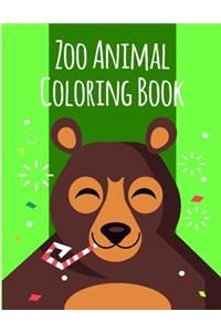 Zoo Animal Coloring Book