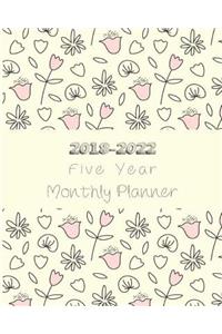 2018-2022 Five Year Monthly Planner