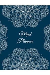 Meal Planner: Art Classic Design, 2019 Weekly Meal and Workout Planner and Grocery List Large Print 8.5 X 11 Weekly Meal Plans for Weight Loss & Diet Plan