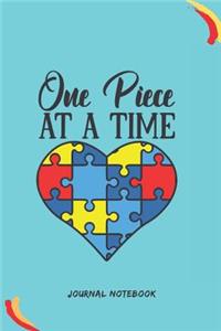One Piece at a Time Journal Notebook