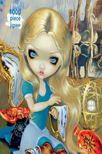 Adult Jigsaw Puzzle Jasmine Becket-Griffith: Alice in a Dali Dream: 1000-Piece Jigsaw Puzzles